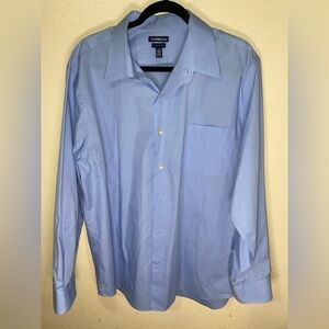 Croft & Barrow Blue Dress Shirt Classic Long Sleeve